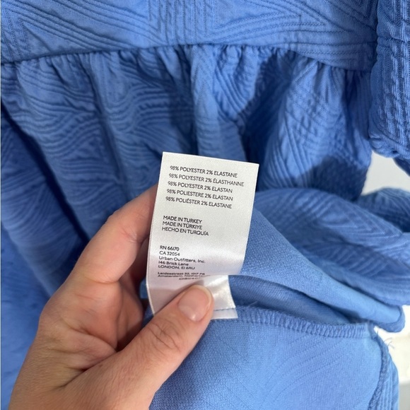 Free People Blue Violet Mini Dress size M sundress sun dress summer beachy - Picture 10 of 14